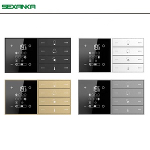 SEXANKA KNX EIB Factory Smart Home <strong>Building</strong> Automatic <strong>System</strong> Wall Switch Temperature Panel Touch Smart Temperature <strong>Controller</strong> - Product Image 6