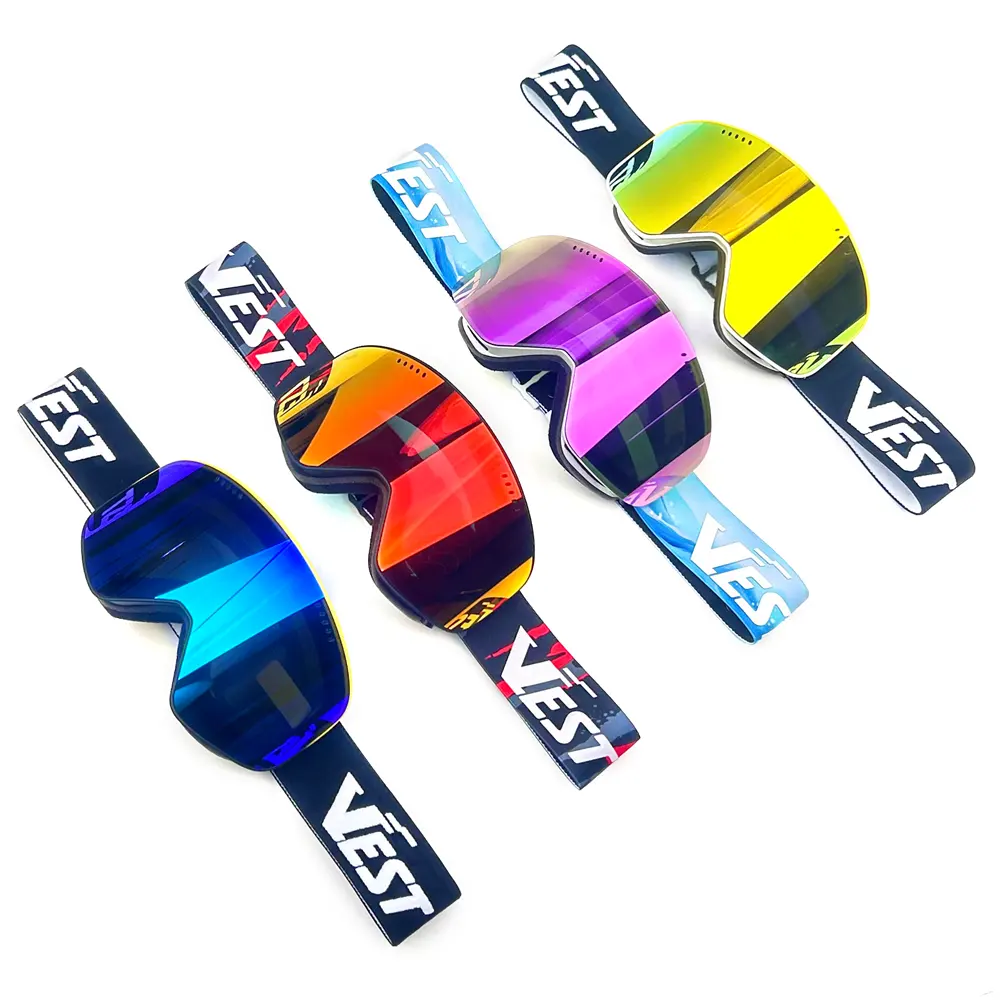 Clip-On-Seite magnetische Ski-Scheinkünstler individuelles Logo OTG-Design beschlagfreie UV400-Schutz-Schneebrille Snowboard-Ski-Scheinkünstler