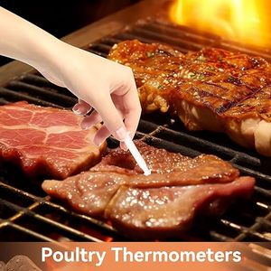 SW Kitchen Cooking BBQ Tools Smart Plastic and Metal Food Thermometer for Chicken and <strong>Turkey</strong> Bouncing Temperature Needle <strong>Timer</strong> - Product Image 4