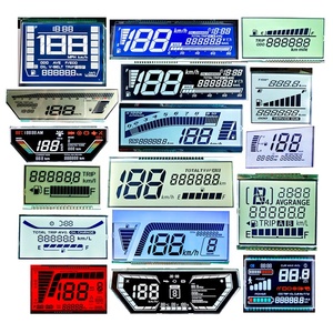 Produttore Personalizza Trasparente di Piccola Dimensione Cifre 7 Segmenti LCD Modulo Seriale Per La Temperatura e Misuratore di umidità - Product Image 6