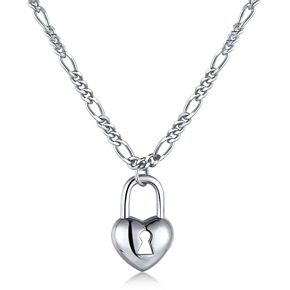 Dylam romantik manifesto gümüş 925 aşk kalp şeklinde kilitli anahtar kolye kadınlar için