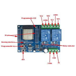 ESP32 2 canali WiFi relè modulo interruttore di controllo IOT ESP32-WROOM a doppio canale relè modulo scheda di controllo per Arduino Smart Home - Product Image 4
