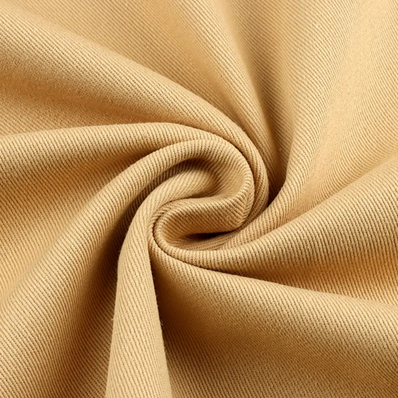 100% organic cotton woven twill fabric mercerized cotton fabric for fashion man's textils clothing