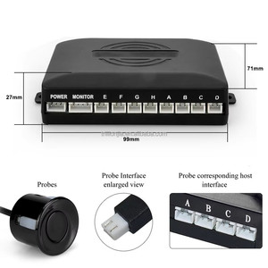 Sistema de sensor de estacionamiento LED Radar de respaldo inverso para automóvil Zumbador Alarma de advertencia Pantalla LED con 8 sensores de estacionamiento - Product Image 2