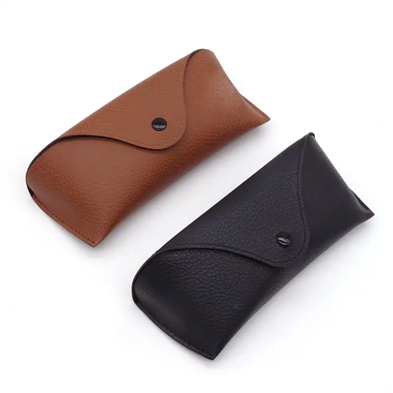 PU Leather Sunglasses Pouch Bag Eyeglasses Case Cover Solid Soft Glasses Holder Box Storage Portable Glasses Cover 2023