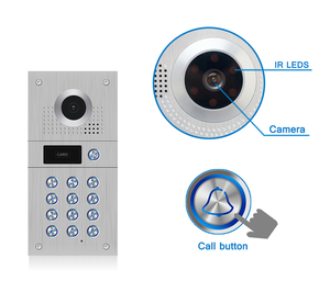 Nueva llegada a prueba de vandalismo videoportero con cable intercomunicador sistema de 4 cables para multi-apartamentos - Product Image 3