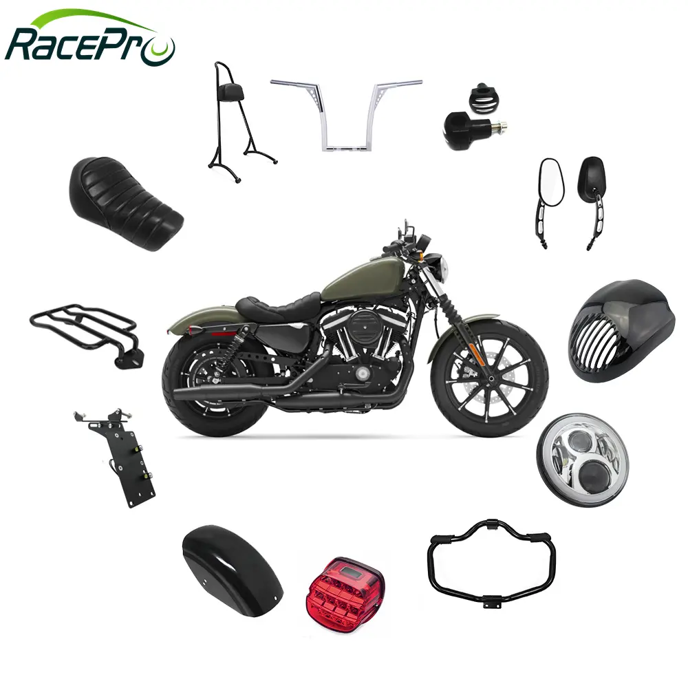 Racepro acessórios para motocicletas, acessórios de peças de motocicletas personalizadas para harley davidson sportster 883