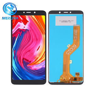 Itel A56 Itel A56 ProLCDディスプレイタッチスクリーンデジタイザーアセンブリ交換部品用の100% テスト済みブラックスクリーン - Product Image 1