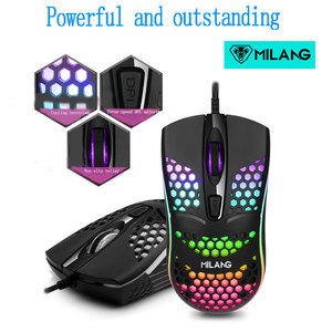 Mi <strong>Wolf</strong> M7 <strong>Hole</strong> Mouse Cute USB Colorful Luminous Mouse Desktop Notebook Computer for Cross-border Amazon - Product Image 2