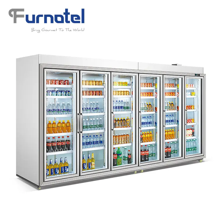 Холодильная витрина для супермаркета, холодильник для коммерческих напитков, пива, овощей, фруктов