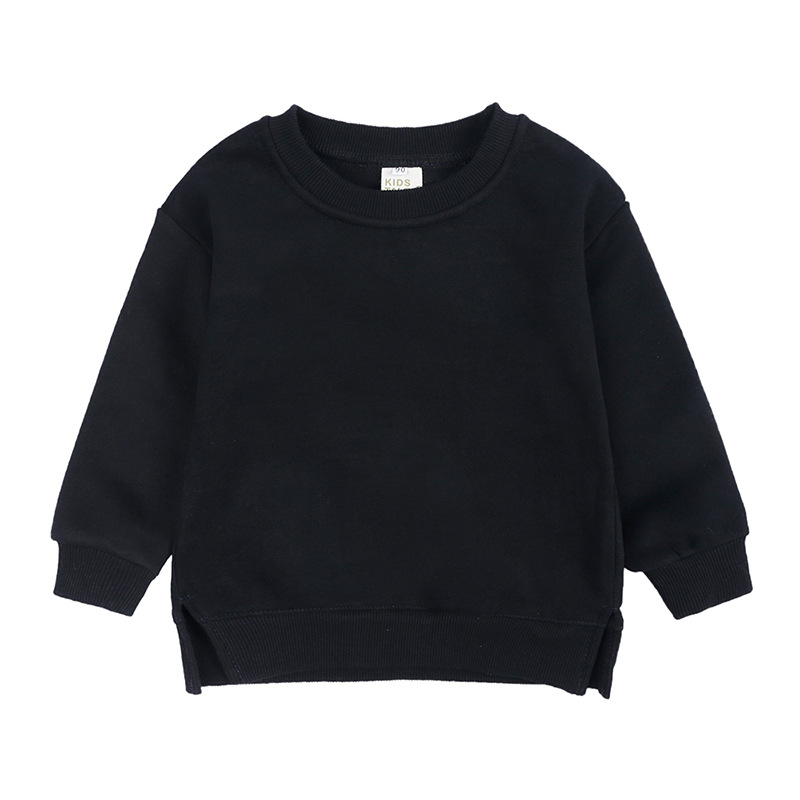 Black blank crewneck sweatshirt kids