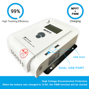 10A 20A 30A 40A 50A 60A Mppt Pwm Solars teuerung 12V 24V Auto regler Regler Solar panel Batterie lades teuerung - Product Image 4