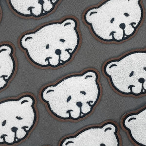 Вышитая буква Железный Логотип Вышивка текстильная этикетка бейсбольная Толстовка с капюшоном висит на заказ нашивка из синели для одежды с логотипом - Product Image 5