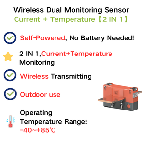 Sensor de temperatura de corriente sin cables de doble función alimentado pasivo - Product Image 6