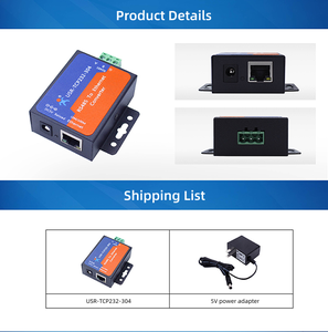 Convertidor RS232 a TCP IP, de serie a Ethernet, compatible con DNS DHCP, webage incorporado, 1, 2, 2, 2 - Product Image 4