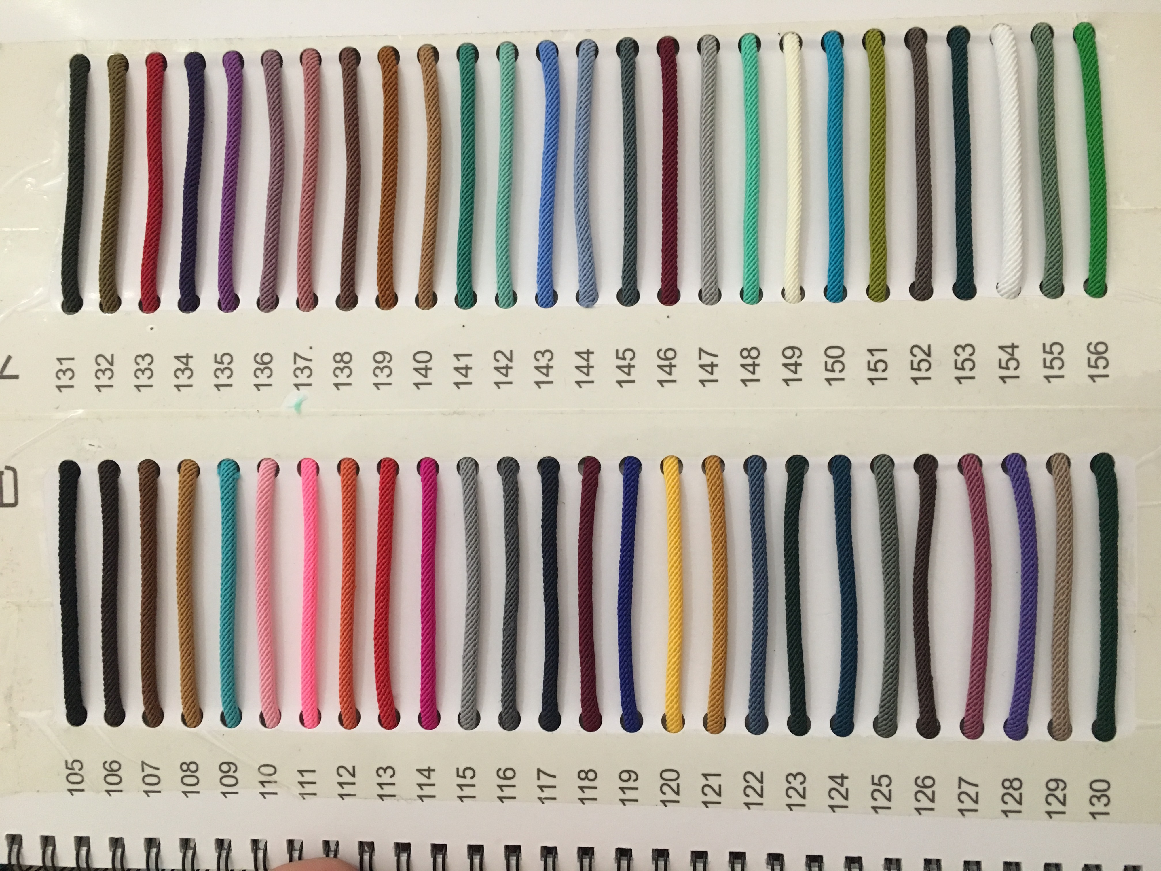 Liste des couleurs