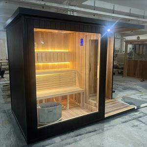 Fabbrica su misura cedro rosso Sauna e doccia per il giardino