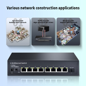 8-Port RJ45 2,5 Gbit/s Nicht verwalteter Desktop-Netzwerk-Switch mit QoS 10G Ethernet Switch-Kapazität Computer-Hardware-Software