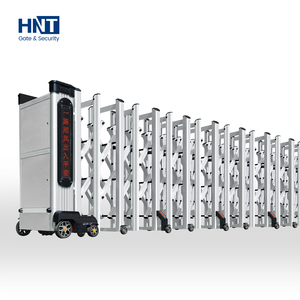 Automatisches Aluminium-Teleskop tor Außenlager Hotel Industrial Mall Fernbedienung Zaun barriere Schiebe tor - Product Image 2