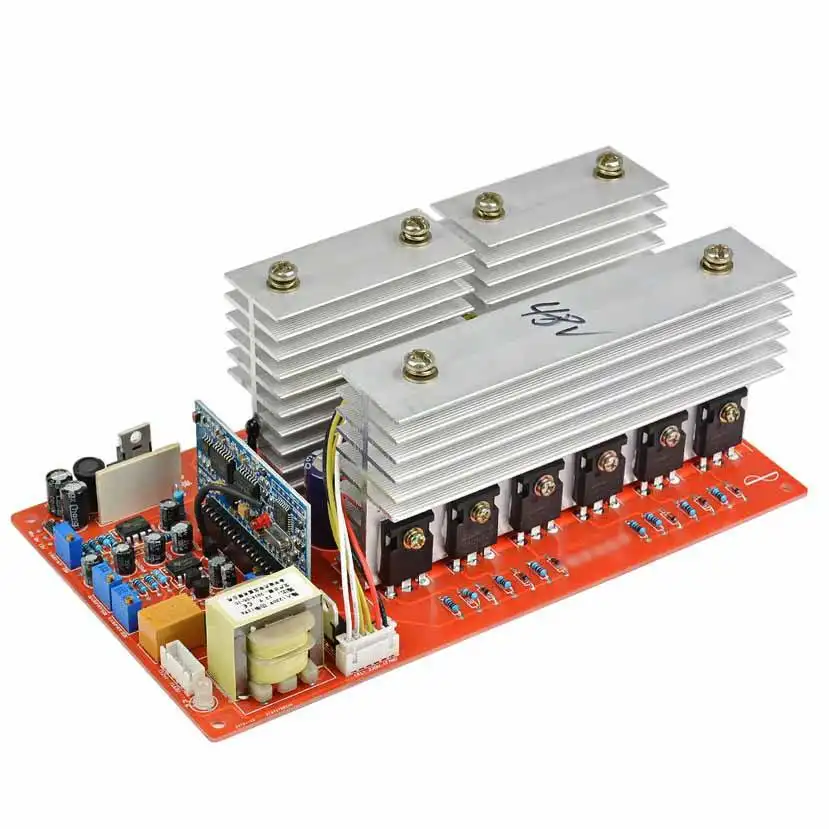 Inversor de onda sinusoidal pura de 1000W, 2000W, 3000W, 4500W, 5000W, Módulo de placa de frecuencia, CC de 24V, 36V, 48V, 60V a ca de 220V