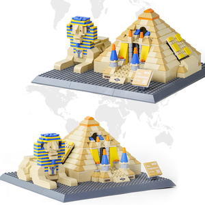 Building Series Attraction 4210 <strong>Egypt</strong> Pyramid of Giza Compatible Particles Educational Building Block Toy Set for Kids Unisex - Product Image 4