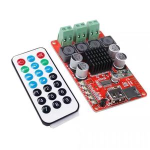 เครื่องขยาย TPA3116ช่องคู่50W * 2โมดูลตัวรับบลูทูธสเตอริโอตัวรับสัญญาณ U Disk TF การ์ดพร้อมรีโมทคอนโทรล - Product Image 1