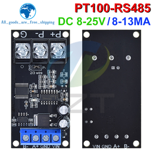 PT100 แพลทินัมความต้านทานความร้อน RTD เซ็นเซอร์อุณหภูมิเครื่องส่งสัญญาณ RS485 MODUBS RTU โมดูล - Product Image 3