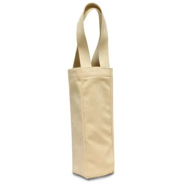 Singola Bottiglia Tela Vino Tote Bag