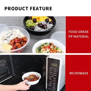 Sıcak satış taşınabilir 500ml/650ml/750ml/1000ml temizle dikdörtgen tek <span class=keywords><strong>PP</strong></span> Bento kutusu mikrodalga yemek hazırlık salata kapları - Product Image 5