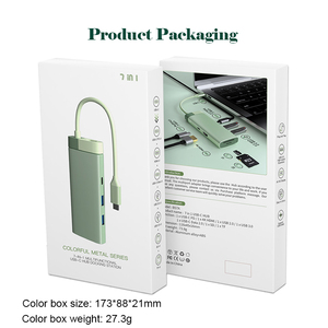 Docking Thunderbolt Dock USB C Hub Splitter 7 in 1 Multiply Adapter Type C <strong>Data</strong> 2.0 USB 3.0 Card Reader 100W PD 4K HDTV