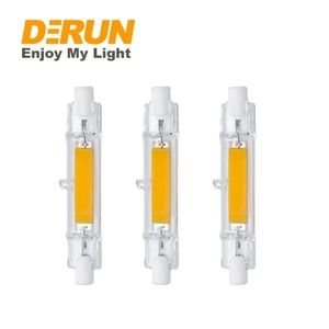 Factory Price Dimmable COB <strong>LED</strong> R7S Glass Tube 78MM 118MM Heating Bulb 240V Floodlight Ceiling Light Work Lighting , <strong>LED</strong>-J118 - Product Image 1