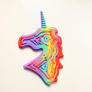 Unisex Silicone Fidget Toy Sensory Activity Developing Board with Tie Dye <strong>Rainbow</strong> for Baby Teaching New DIY Product - Product Image 5
