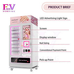 Trang điểm móng tay máy bán hàng tự động cho doanh nghiệp nhỏ với đầu đọc thẻ màn hình cảm ứng móng tay nghệ thuật lông mi Máy bán hàng tự động trung tâm mua sắm - Product Image 4