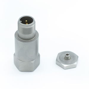4 ~ 20mA Analoga usgang Temperatur Vibrations integrierter Sensor Piezo elektrischer Vibrations wandler Drehzahl messumformer Sensor