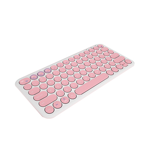 Mini teclado inalámbrico ABS ligero y compacto, bonitos teclados de oficina con diseño delgado para una comodidad óptima