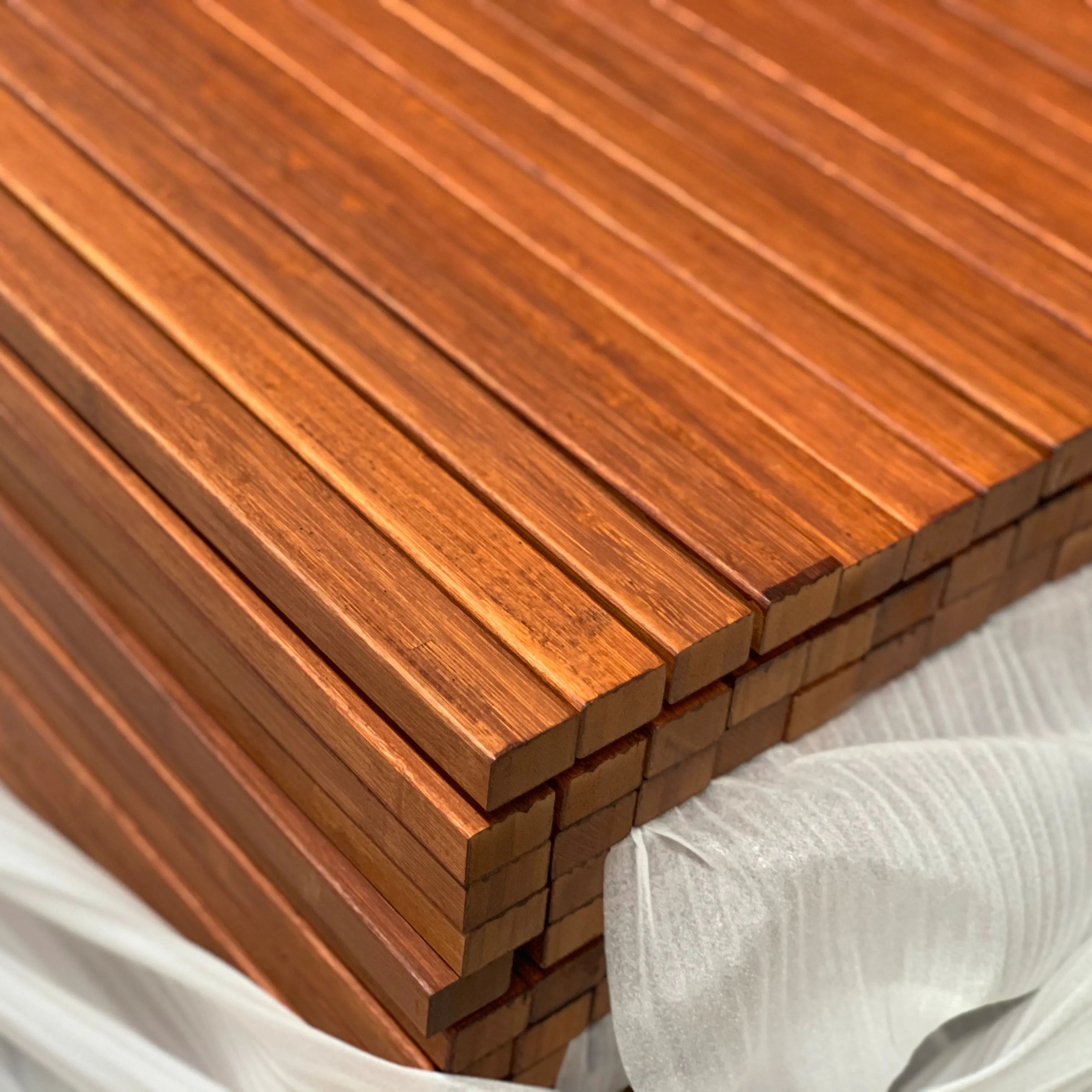 Schermo della griglia del travetto del fascio di bambù di legno tessuto resistente alla corrosione all'aperto