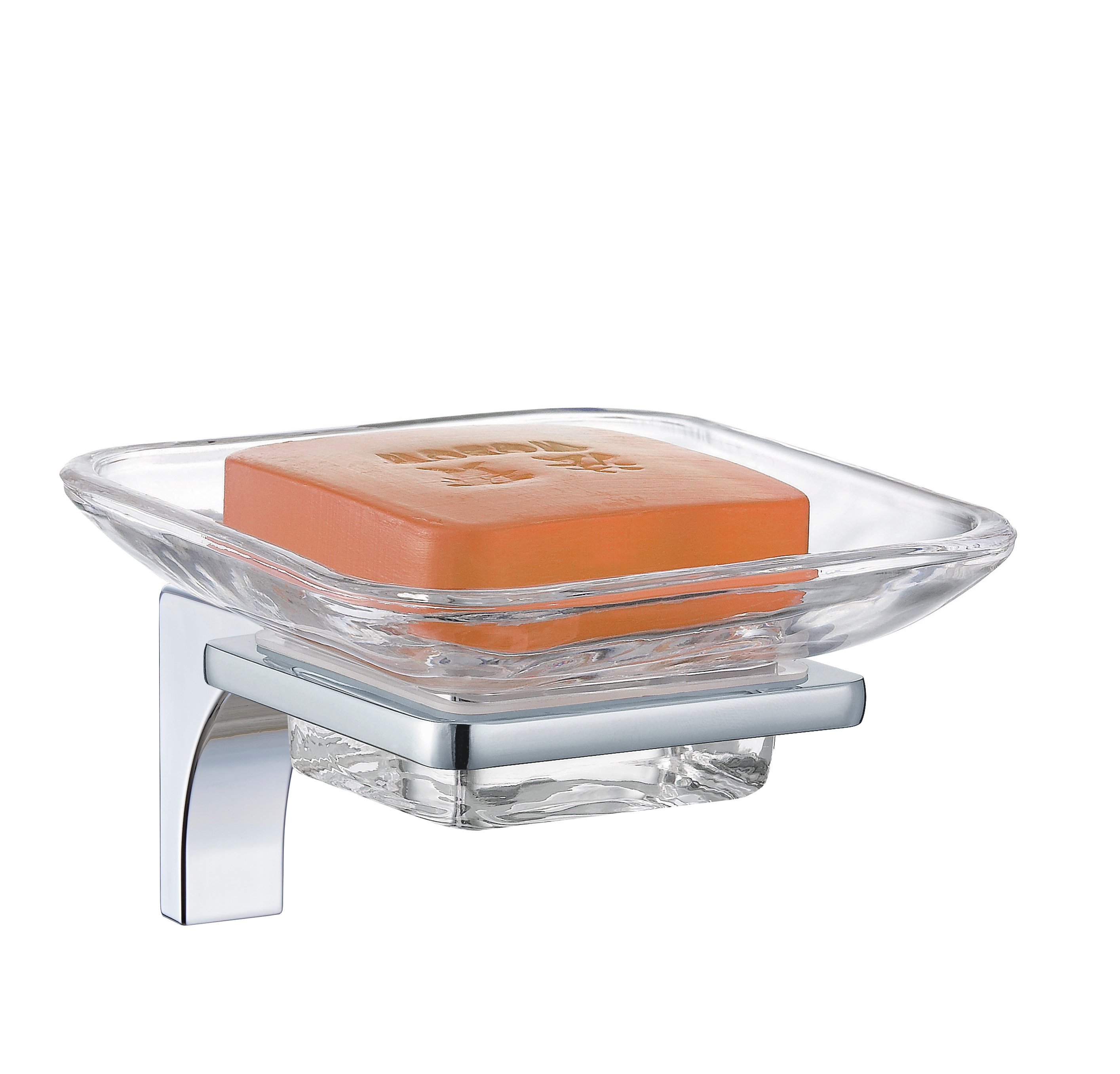 soap holder with glass