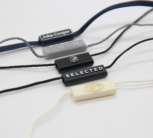 Cuerda de etiqueta colgante para ropa, gran oferta, bloqueo de cabeza de bala, sello de etiqueta colgante, sin logotipo cuerda de plástico, tejido de fábrica sostenible, muchos colores - Product Image 1