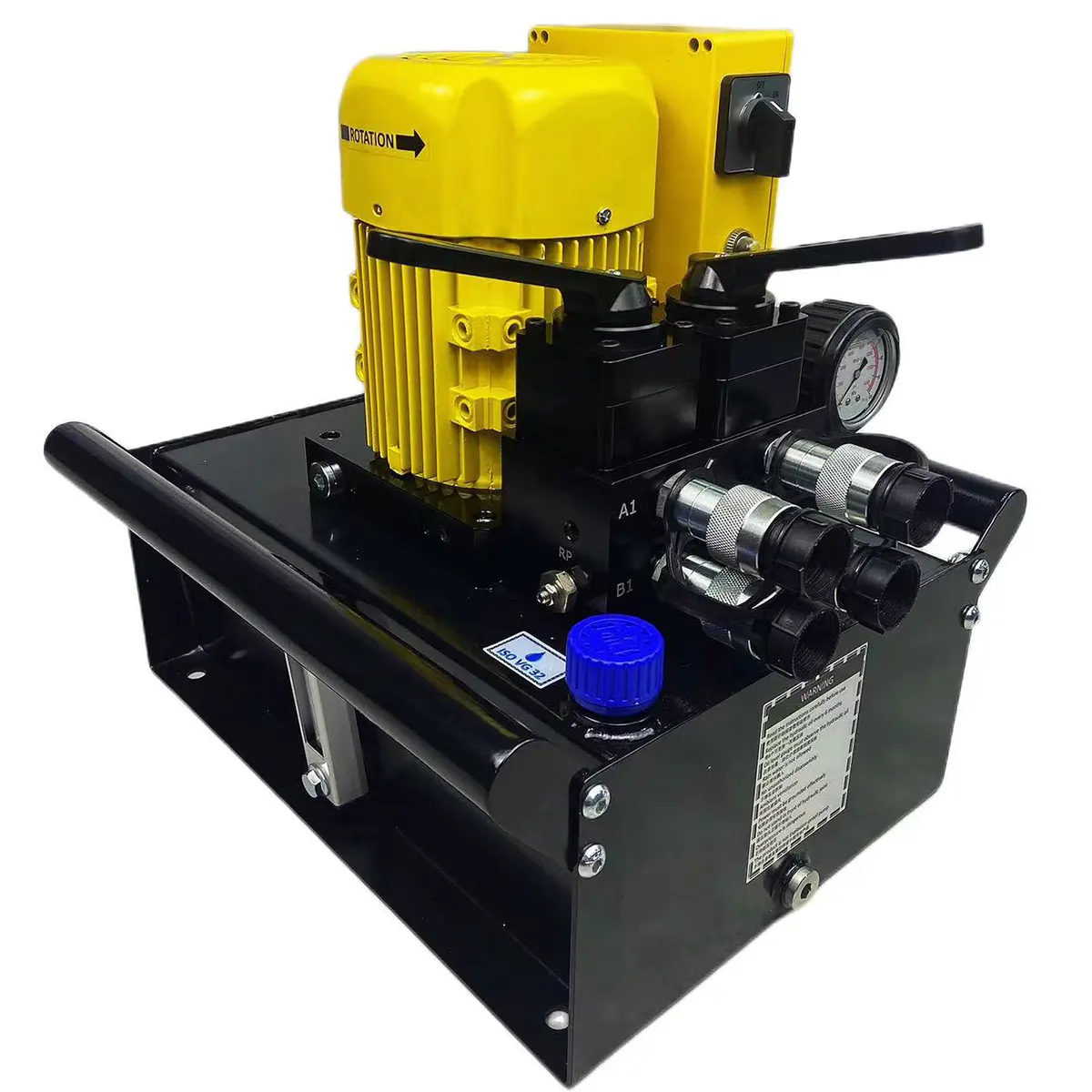 700bar Double Acting Two Oil Circuit Electric Hydraulic Power Pack Oil Pump For Two Hydraulic Cylinders Work Together