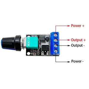10A <strong>PWM</strong> <strong>DC</strong> <strong>Motor</strong> <strong>Speed</strong> <strong>Controller</strong> Governor 5V 12V Voltage Regulator LED Dimmer Power <strong>Controller</strong> Electronic Accessory - Product Image 2
