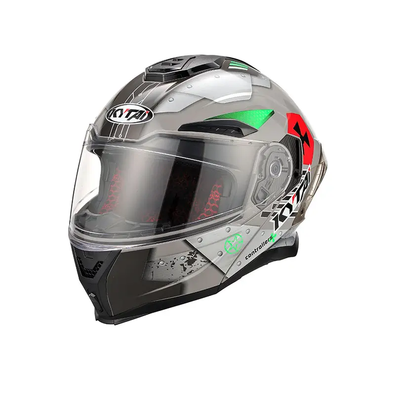 DOT Approved Full Face Dual Visier Flip Up Moto Helm Motorrad helme