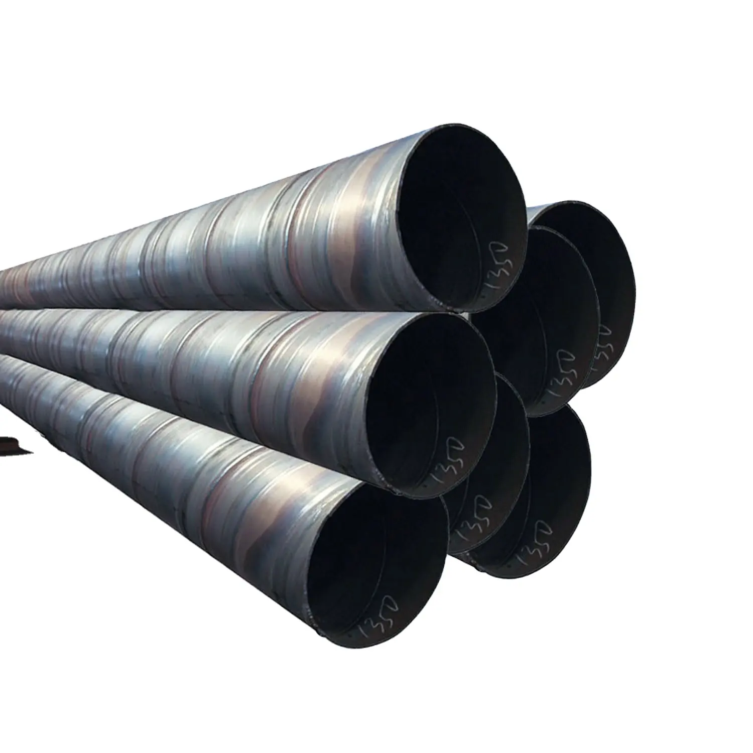 1 m Đường kính ống ASTM A106 A252 tiêu chuẩn ssaw sprial hàn ống thép cho cọc