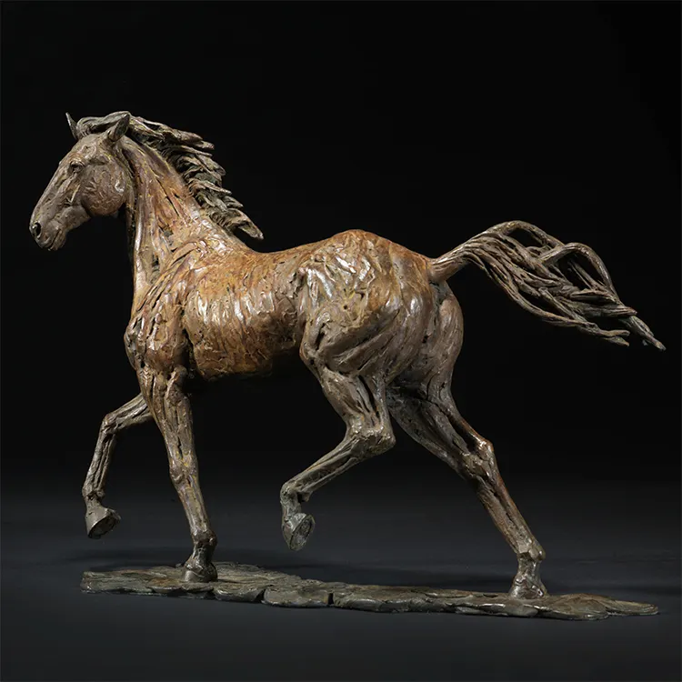 Statue de luxe en forme de cheval, décoration de bureau, haut de gamme, personnalisée