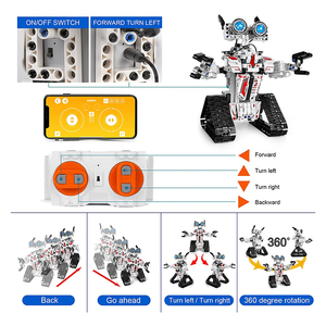 App RC Building Robot Kit blockiert Programmier roboter STEM-Projekte Wissenschaft Lernspiel zeug für Kinder Geschenke