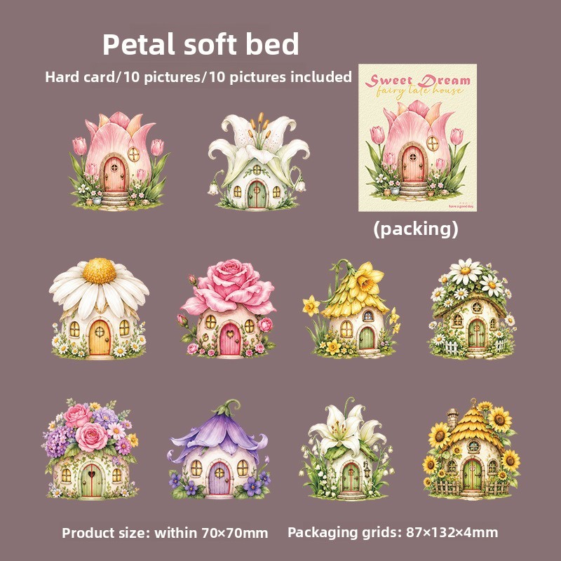 Un lit rose pétale