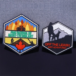 Phù Hiệu Thêu Theo Yêu Cầu Từ Nhà Máy Bán Buôn Miếng Vá Áo Khoác Sắt Trên Vải Jean Hạt Thiết Kế Thùng Carton Hình Dạng Tùy Chỉnh Bền Vững Miễn Phí - Product Image 2