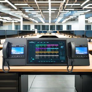 <strong>Video</strong> Emerncy Call Center Dispatcher Metro Subway Control Room Dispatch Microphone Operator Console Broadcast <strong>Intercom</strong> <strong>System</strong> - Product Image 6