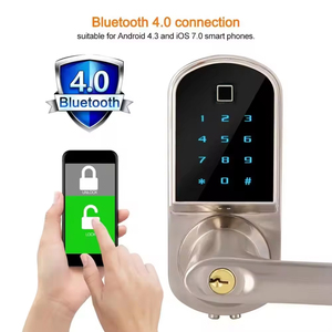 Elock ES211BL-F kablosuz uzaktan kumanda BT kapı kilidi ofis otel daire güvenlik TT kilit APP kolu kilidi - Product Image 4