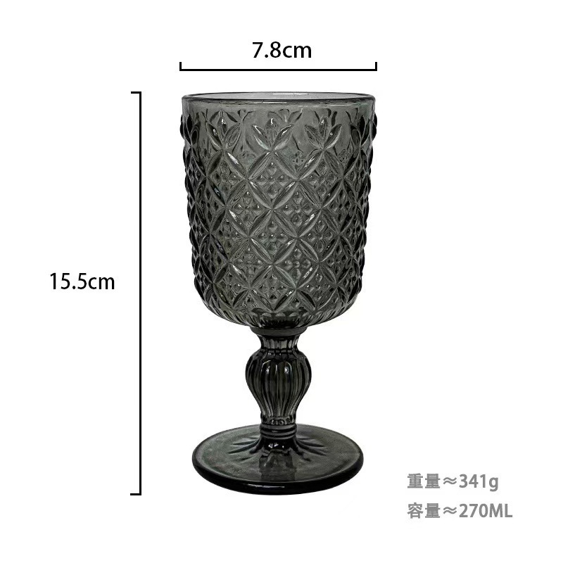 Grey candy small wine glass
