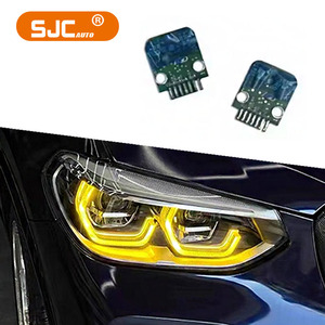 BMW için SJC LED kurulu araba DRL modülü F97 X3M F98 X4M G01 X3 G02 X4 2018-2021 limon sarı modülü BMW için otomatik farlar - Product Image 1